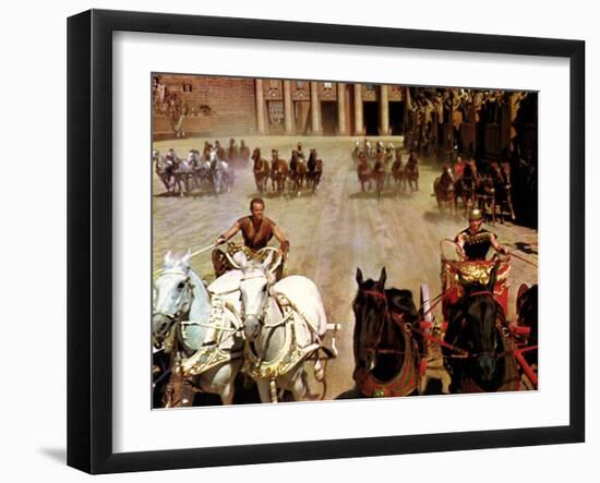 Ben-Hur, Charlton Heston, Stephen Boyd, 1959-null-Framed Photo