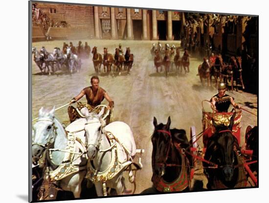 Ben-Hur, Charlton Heston, Stephen Boyd, 1959-null-Mounted Photo
