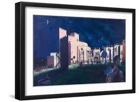 Ben Hur, Night Filming at Cinecitta, 1962-Bettina Shaw-Lawrence-Framed Giclee Print