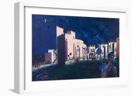 Ben Hur, Night Filming at Cinecitta, 1962-Bettina Shaw-Lawrence-Framed Giclee Print