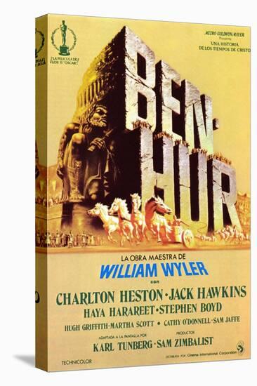 Ben-Hur, Spanish Poster Art, 1959-null-Stretched Canvas