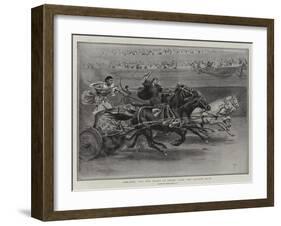 Ben-Hur, the New Drama at Drury Lane, the Chariot Race-Frank Dadd-Framed Giclee Print