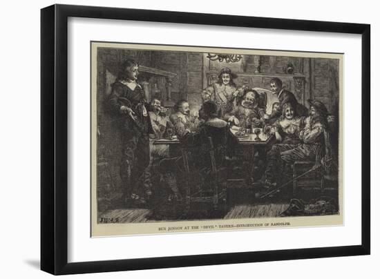 Ben Jonson at the Devil Tavern, Introduction of Randolph-J.M.L. Ralston-Framed Giclee Print