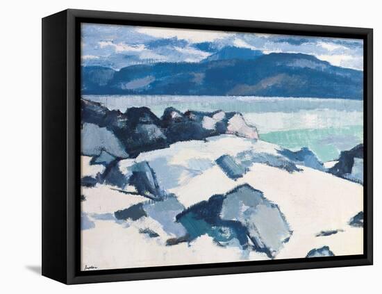 Ben More, Mull, from Iona-Samuel John Peploe-Framed Stretched Canvas