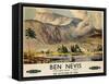 Ben Nevis, Poster Advertising British Railways, C.1955-null-Framed Stretched Canvas