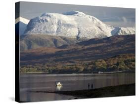 Ben Nevis Range, Seen from Loch Eil, Grampians, Western Scotland, United Kingdom, Europe-Tony Waltham-Stretched Canvas