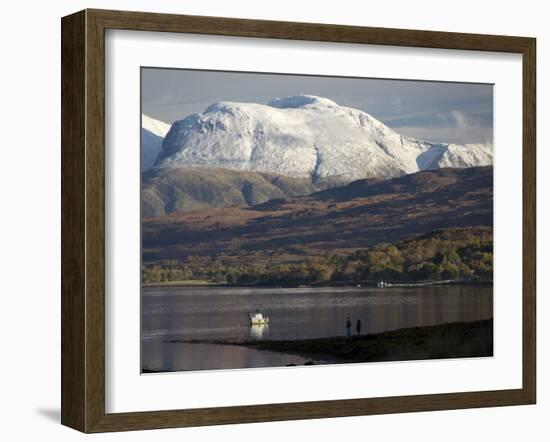 Ben Nevis Range, Seen from Loch Eil, Grampians, Western Scotland, United Kingdom, Europe-Tony Waltham-Framed Photographic Print