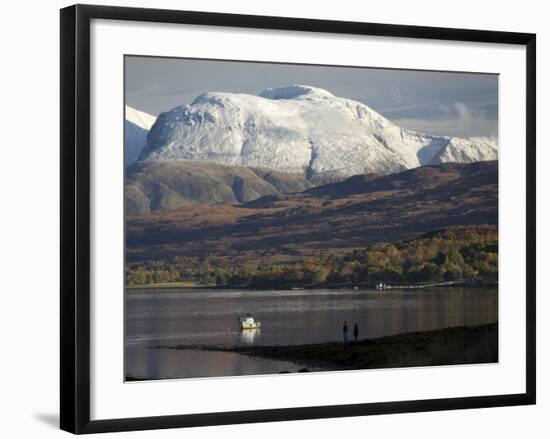 Ben Nevis Range, Seen from Loch Eil, Grampians, Western Scotland, United Kingdom, Europe-Tony Waltham-Framed Photographic Print