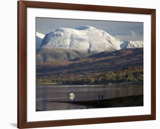 Ben Nevis Range, Seen from Loch Eil, Grampians, Western Scotland, United Kingdom, Europe-Tony Waltham-Framed Photographic Print