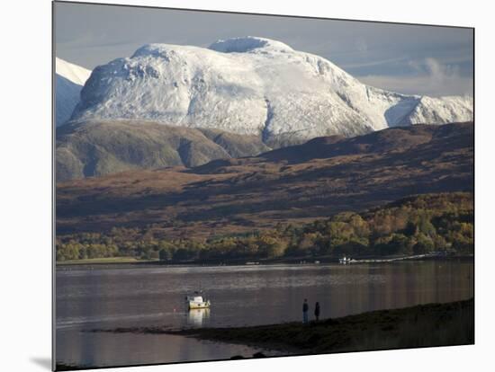 Ben Nevis Range, Seen from Loch Eil, Grampians, Western Scotland, United Kingdom, Europe-Tony Waltham-Mounted Photographic Print