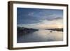 Ben Tre River at Dawn, Ben Tre, Mekong Delta, Vietnam, Indochina, Southeast Asia, Asia-Ian Trower-Framed Photographic Print