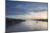 Ben Tre River at Dawn, Ben Tre, Mekong Delta, Vietnam, Indochina, Southeast Asia, Asia-Ian Trower-Mounted Photographic Print