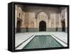 Ben Youssef Medersa (Koranic School), UNESCO World Heritage Site, Marrakesh, Morocco, North Africa-Nico Tondini-Framed Stretched Canvas