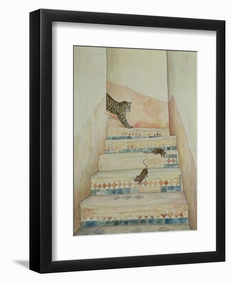 Ben Youssef's Staircase-Ditz-Framed Giclee Print