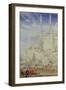 Benares (Also known as Varanasi)-Albert Goodwin-Framed Giclee Print