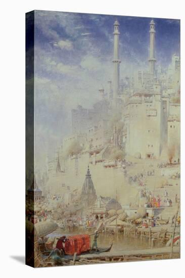 Benares (Also known as Varanasi)-Albert Goodwin-Stretched Canvas