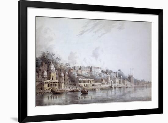 Benares on the Ganges-Hubert Cornish-Framed Premium Giclee Print