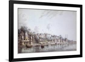 Benares on the Ganges-Hubert Cornish-Framed Premium Giclee Print