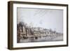 Benares on the Ganges-Hubert Cornish-Framed Art Print