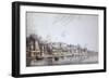 Benares on the Ganges-Hubert Cornish-Framed Art Print