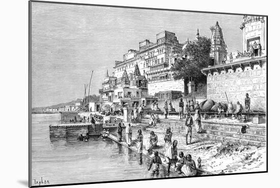 Benares (Varanas), India, 1895-Taylor-Mounted Giclee Print