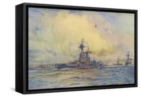 Benbow Warship-WL Wyllie-Framed Stretched Canvas