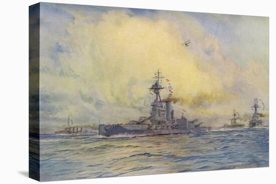 Benbow Warship-WL Wyllie-Stretched Canvas