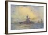 Benbow Warship-WL Wyllie-Framed Art Print