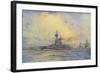 Benbow Warship-WL Wyllie-Framed Art Print