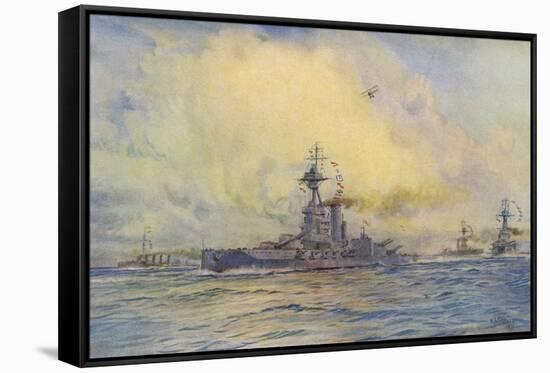 Benbow Warship-WL Wyllie-Framed Stretched Canvas