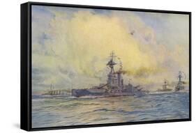 Benbow Warship-WL Wyllie-Framed Stretched Canvas