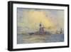 Benbow Warship-WL Wyllie-Framed Art Print