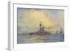 Benbow Warship-WL Wyllie-Framed Art Print