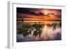 Benbrook Lake Sunrise-Dean Fikar-Framed Photographic Print