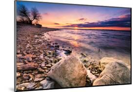 Benbrook Lake Sunset-Dean Fikar-Mounted Photographic Print