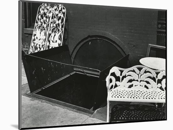 Bench and Sidewalk, New York, 1943-Brett Weston-Mounted Photographic Print