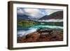 Bench by the Lake-Ales Krivec-Framed Giclee Print