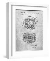 Bench Grinder Patent-Cole Borders-Framed Art Print