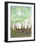 Bench in the Forest-Elizabeth Rider-Framed Giclee Print