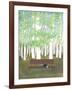 Bench in the Forest-Elizabeth Rider-Framed Giclee Print