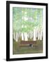 Bench in the Forest-Elizabeth Rider-Framed Giclee Print