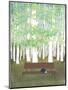 Bench in the Forest-Elizabeth Rider-Mounted Giclee Print