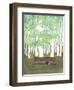 Bench in the Forest-Elizabeth Rider-Framed Premium Giclee Print