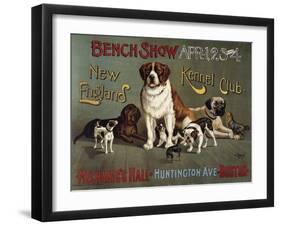 Bench Show, New England Kennel Club-null-Framed Giclee Print