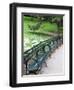 Benches, Central Park, Manhattan-Amanda Hall-Framed Photographic Print