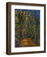 Bend in the Forest Road, 1902-1906-Paul Cézanne-Framed Giclee Print