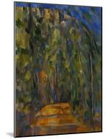 Bend in the Forest Road, 1902-1906-Paul Cézanne-Mounted Giclee Print