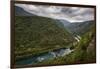 Bend In The Una River From Bosnia Side. River Spans Border Between Bosnia, Herzegovina & Croatia-Karine Aigner-Framed Photographic Print