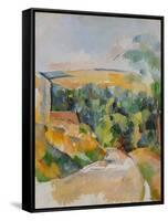 Bend of the Road, 1900/06-Paul Cézanne-Framed Stretched Canvas