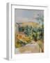 Bend of the Road, 1900/06-Paul Cézanne-Framed Giclee Print